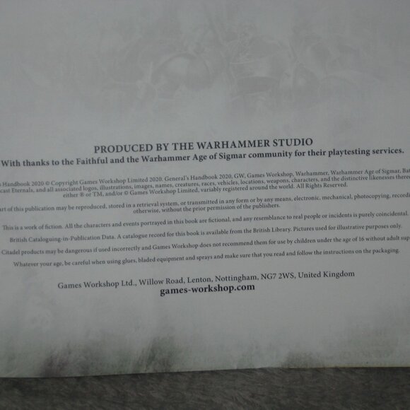 Warhammer Softcover Book 40,000 40K Age of Sigmar General's Handbook 2020 2409A5 - Picture 5 of 10